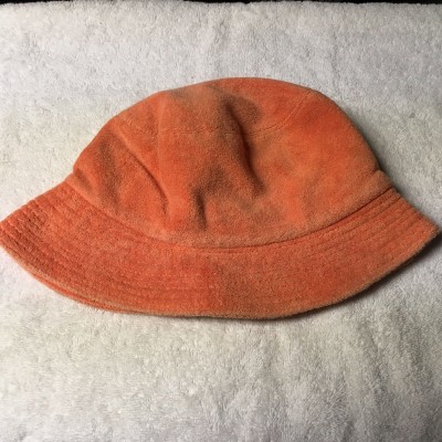 Echo Design Cotton Terry Cloth Beach Bucket Hat Size S/M Orange Summer  eb-99119312